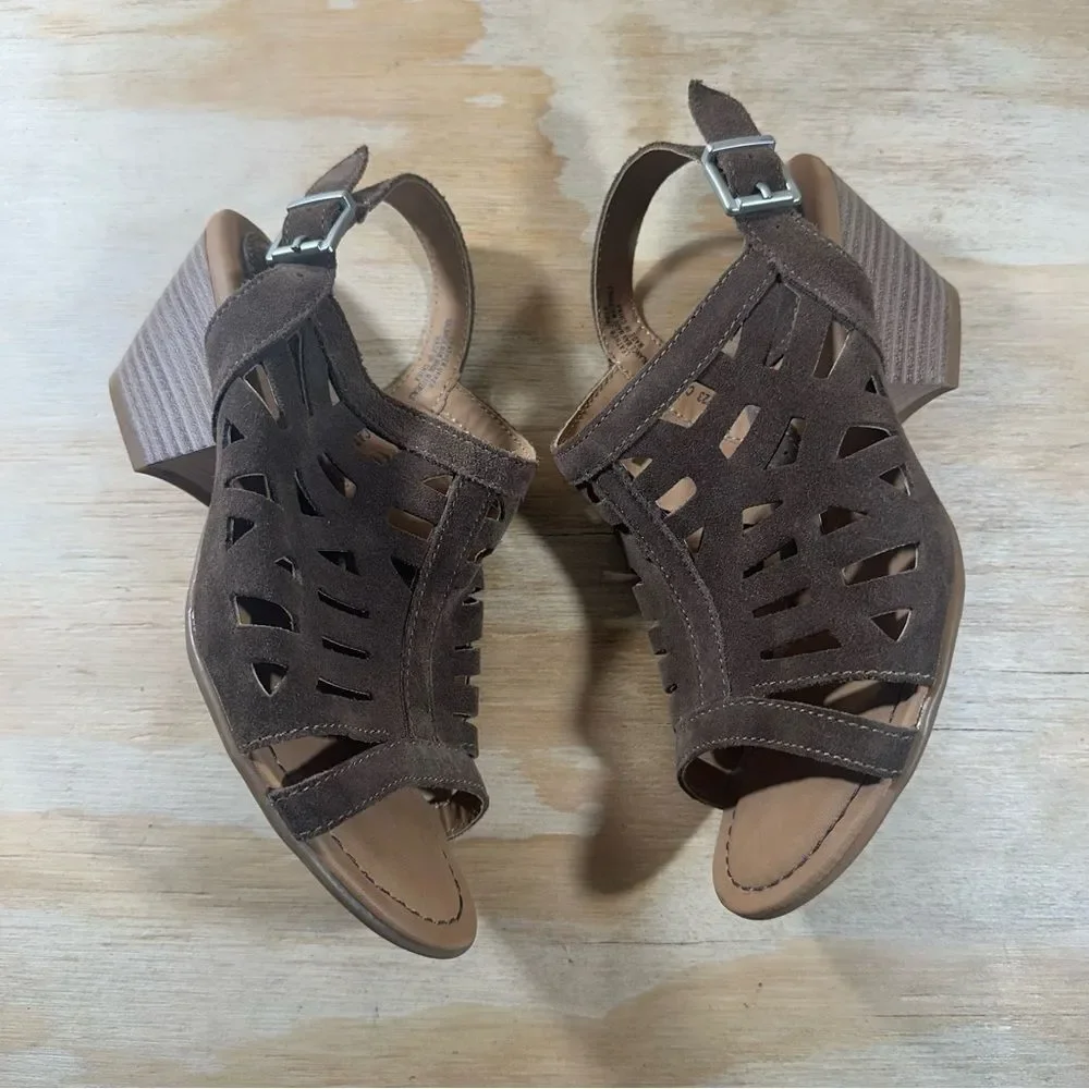 Boc Dixie Slingback Brown Sandals Women's Size 6